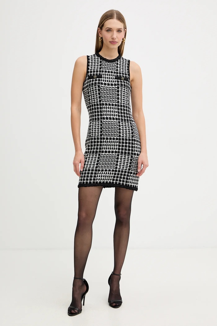 Haljina s primjesom vune Twinset 252TT3042 bijela AW25