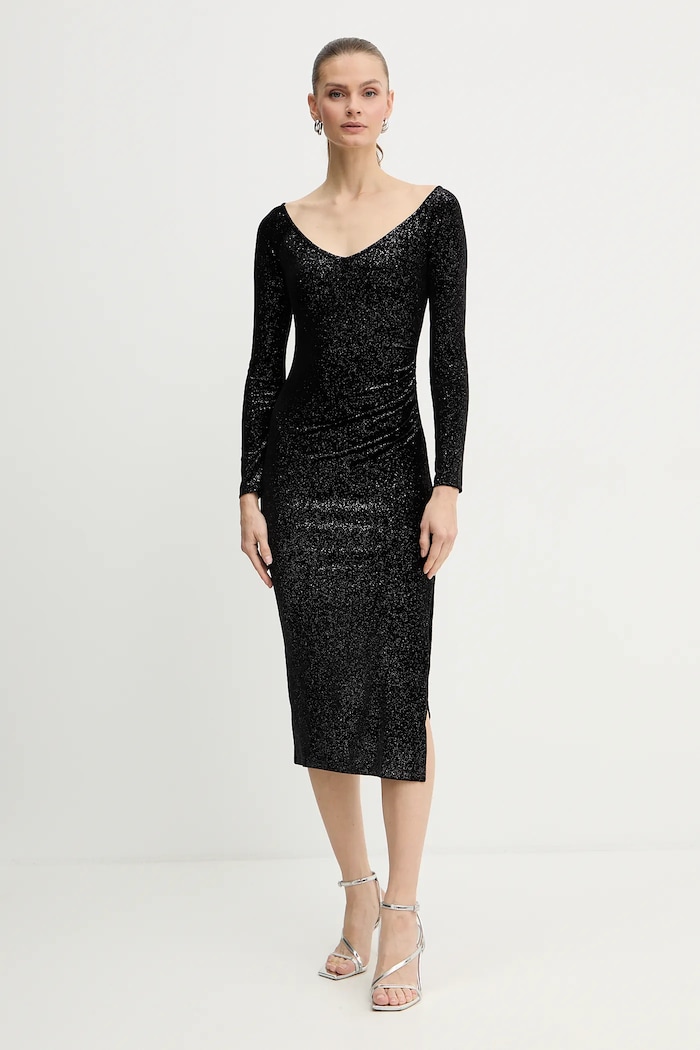 Armani Exchange rochie XW000795.AF16143 negru AW25