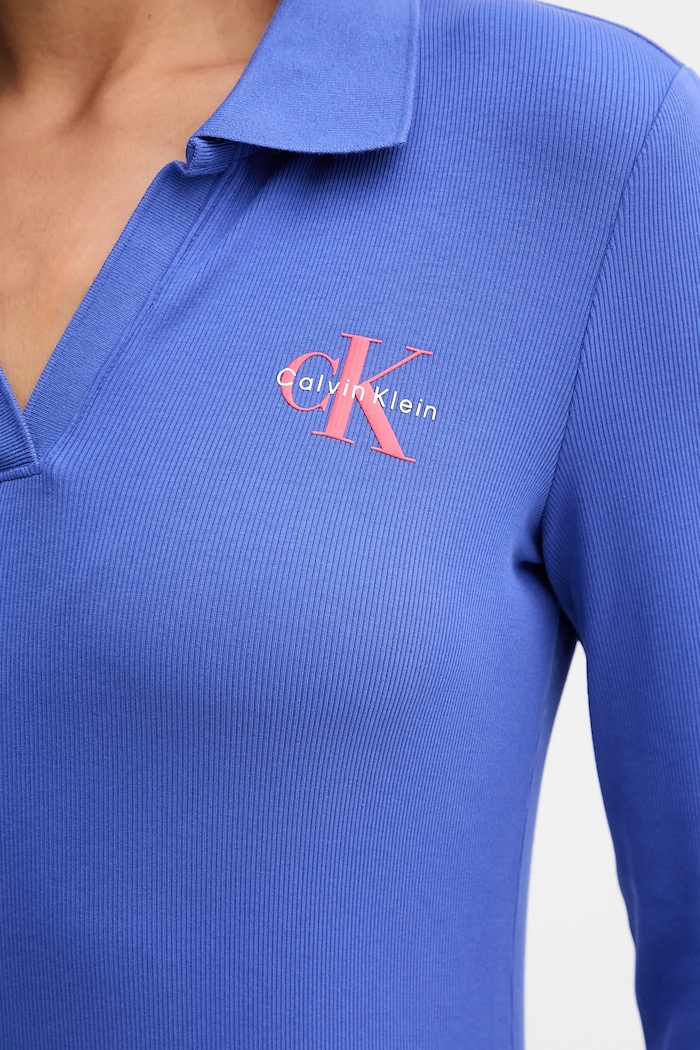 Šaty Calvin Klein Jeans LV047D214G modrá