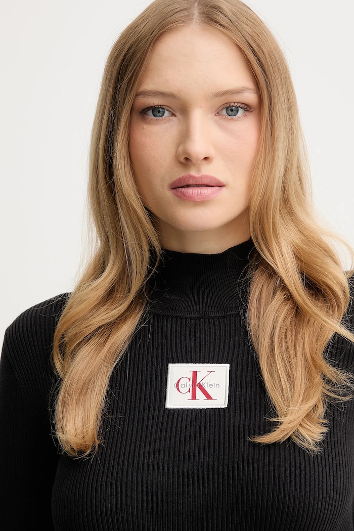 Šaty Calvin Klein Jeans černá LV047D308G
