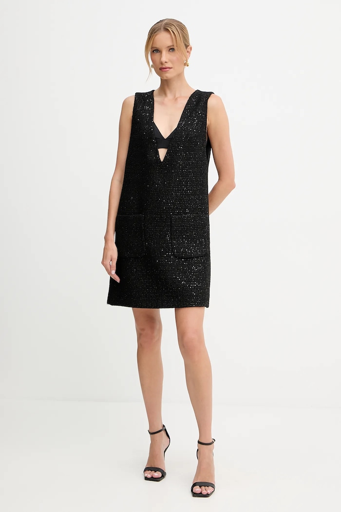 Šaty Luisa Spagnoli 542368 čierna AW25