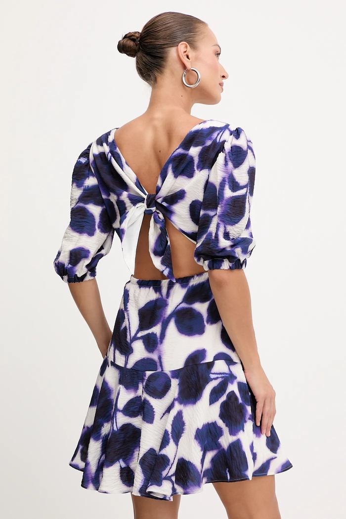 Morgan vestito mini blu navy RINER.F