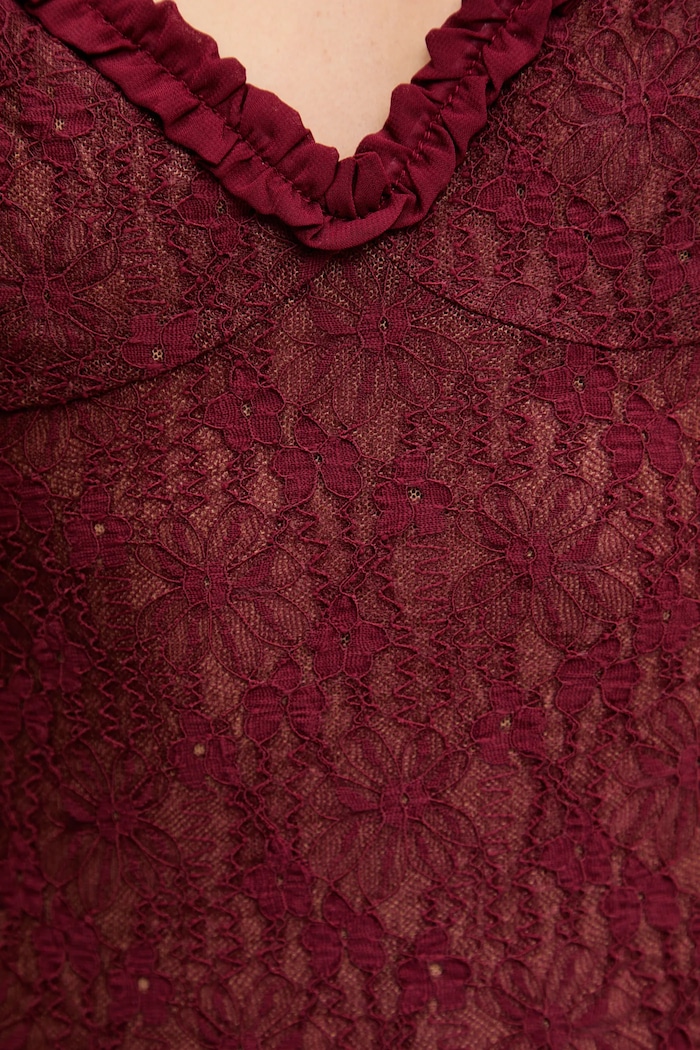 Bardot rochie 59964DB burgundia