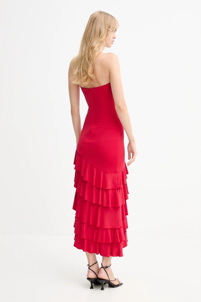 Bardot rochie 60029DB rosu AW25