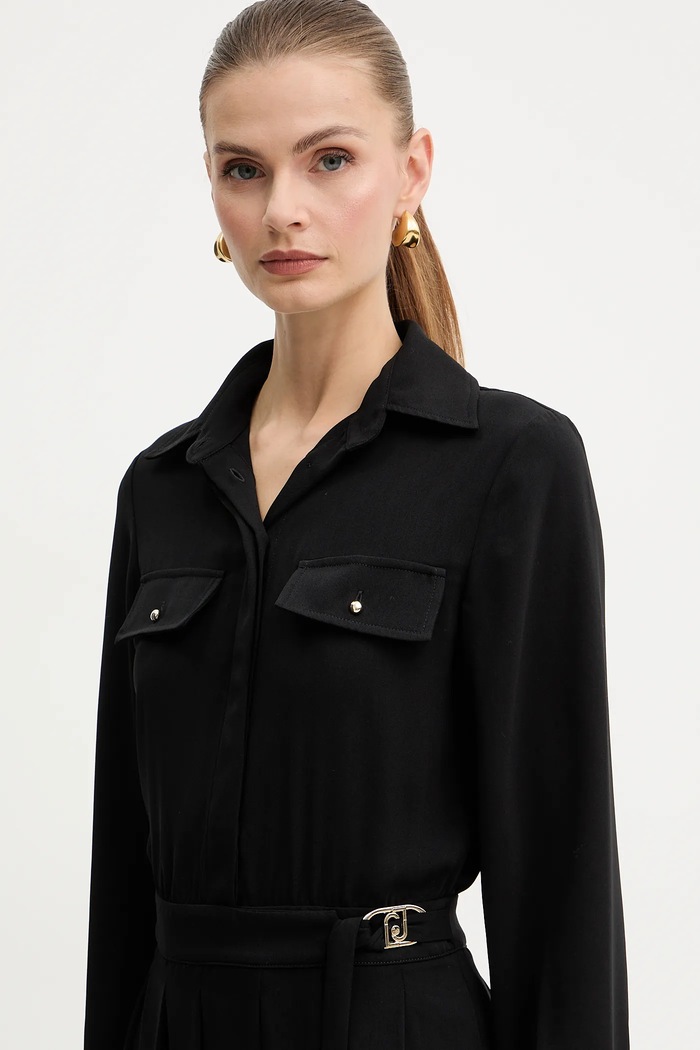 Liu Jo rochie negru MF5145.T4241