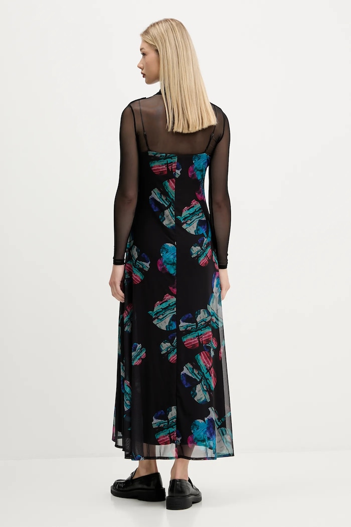 Šaty Desigual WATERCOLOR LACROIX 25WWVK03 čierna AW25
