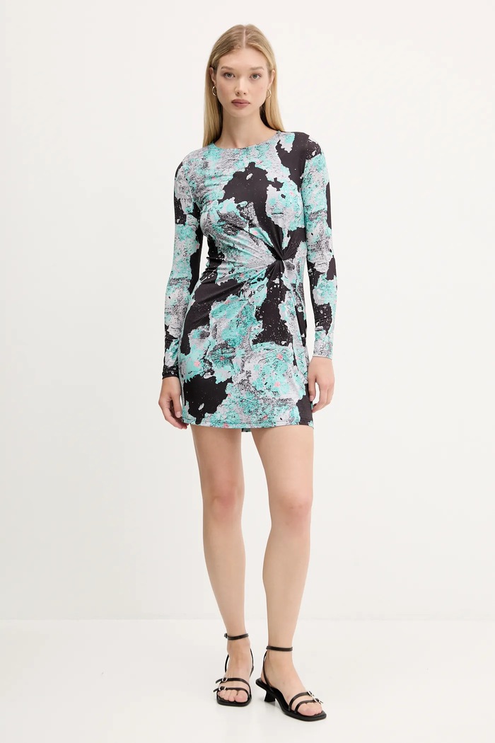 Φόρεμα Desigual WALL LACROIX 25WWVK09 μαύρο AW25