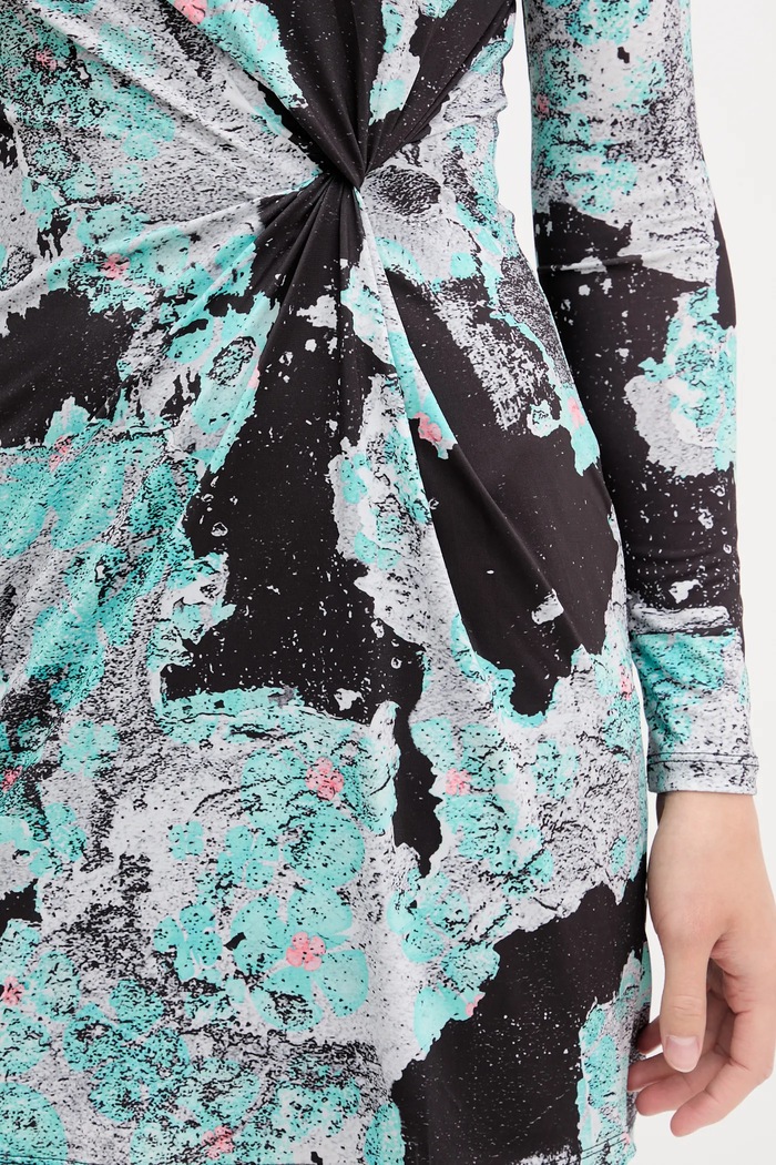 Φόρεμα Desigual WALL LACROIX 25WWVK09 μαύρο