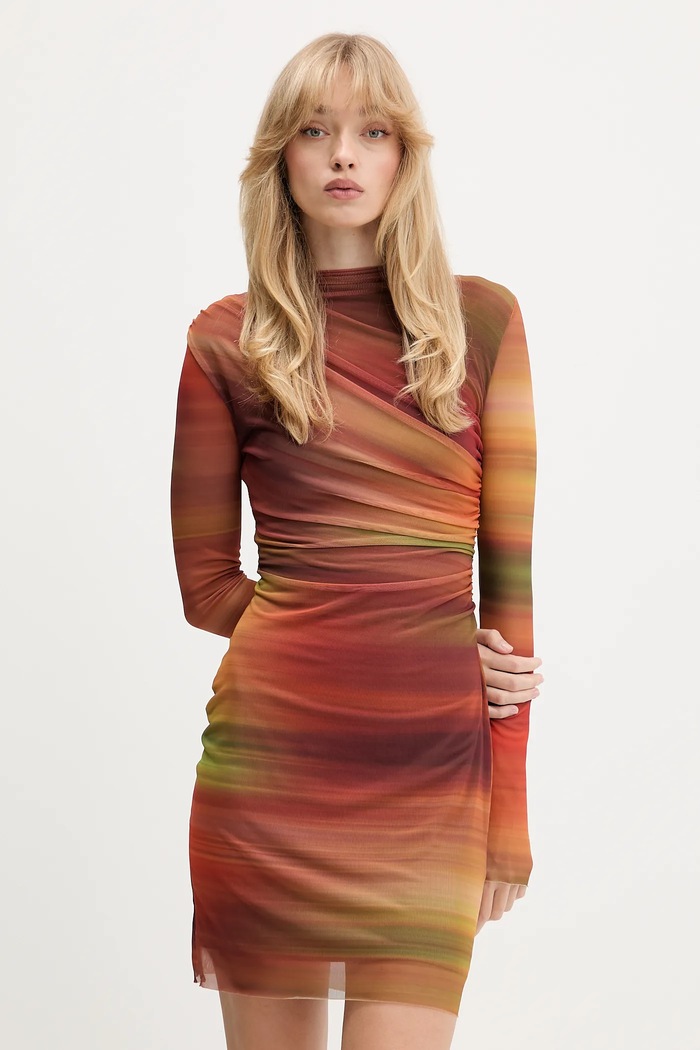 Desigual rochie DANTE mini portocaliu 25WWVK21