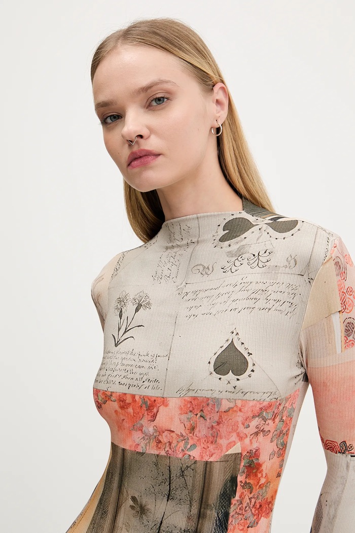 Рокля Desigual LYRA бежов 25WWVK30