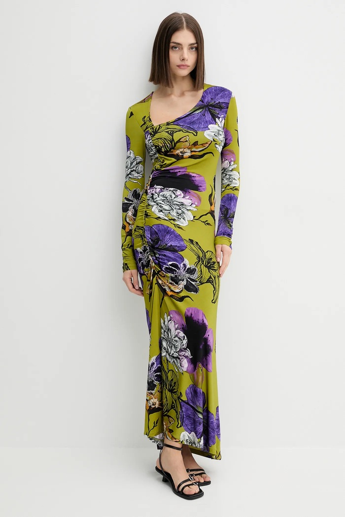Šaty Desigual NECKLINE LA 25WWVK37 zelená AW25