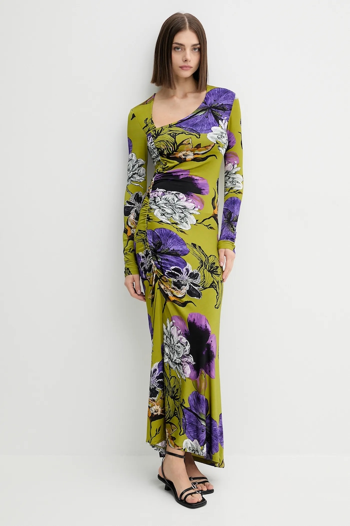 Šaty Desigual NECKLINE LA 25WWVK37 zelená AW25