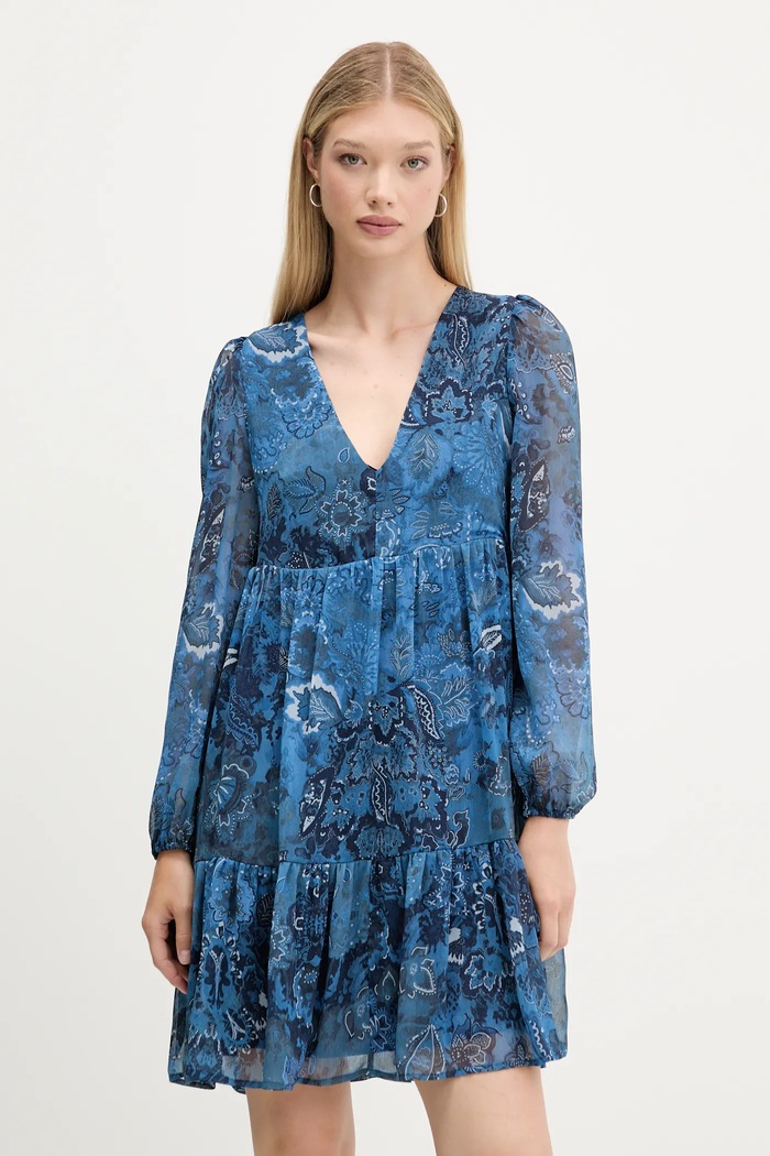 Desigual sukienka i kamizelka CHALECO 25WWVW27 granatowy AW25