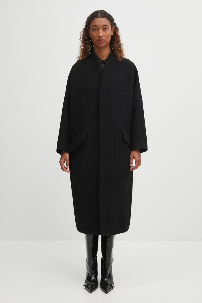 MM6 Maison Margiela rochie tip cămașă din bumbac mini negru S52CT0793.M35480.900