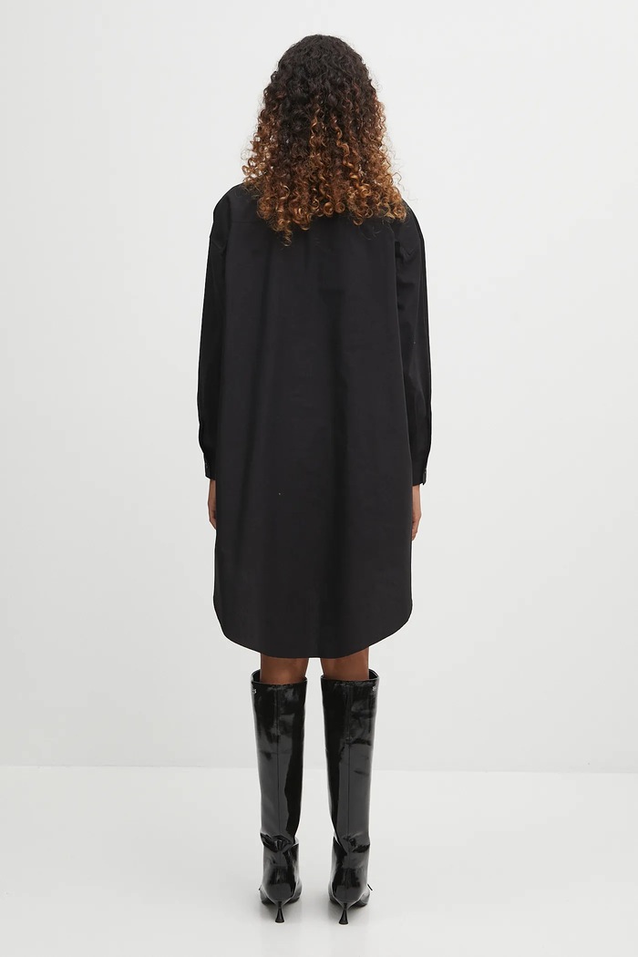 Clothing MM6 Maison Margiela cotton dress S52CT0793.M35480.900 black