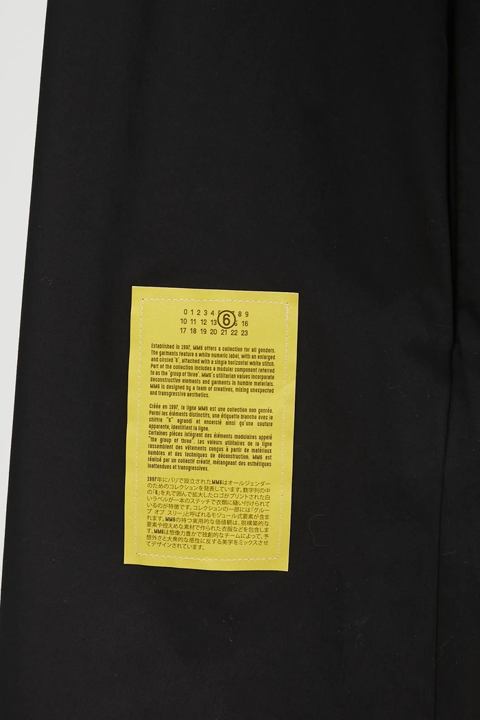 MM6 Maison Margiela cotton dress S52CT0793.M35480.900 black