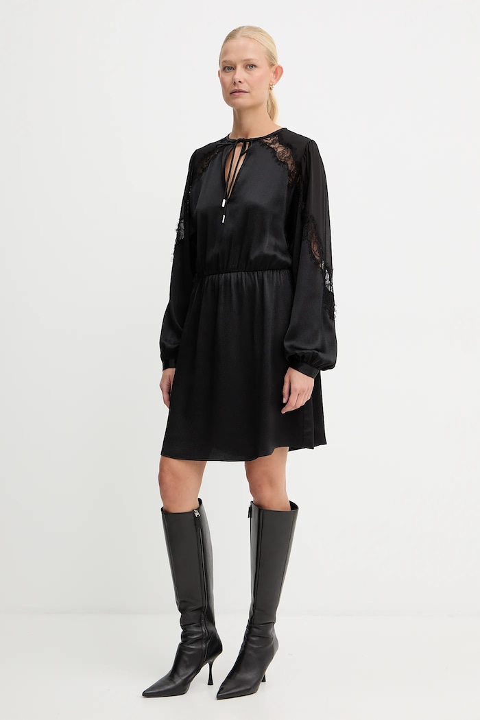 Šaty BOSS Orange C_Dlassys 50548379 černá AW25
