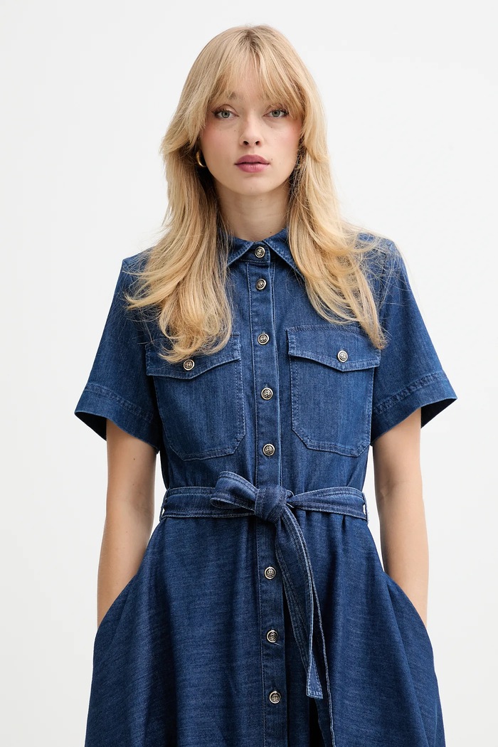 Marella sukienka jeansowa granatowy 2523226024200