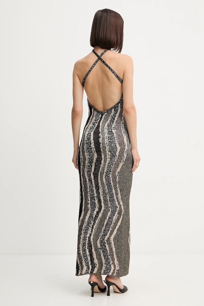 Šaty Missoni DS25WG0K.BK01C8 hnědá AW25