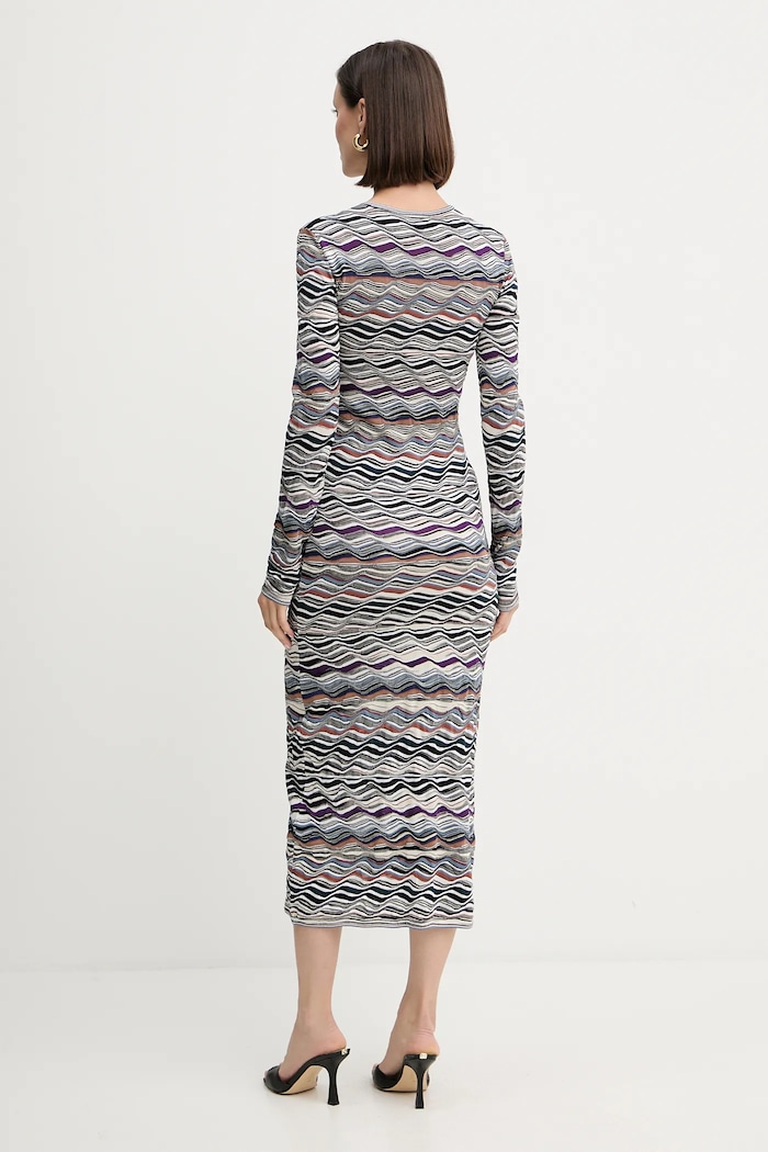 Odjeća Vunena haljina Missoni DS25WG01.BK01C0 siva