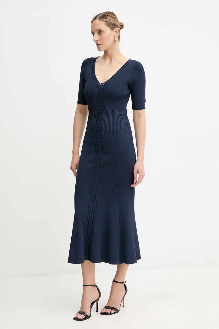 Oblečenie Šaty Herve Leger Aria DCR8524128 tmavomodrá