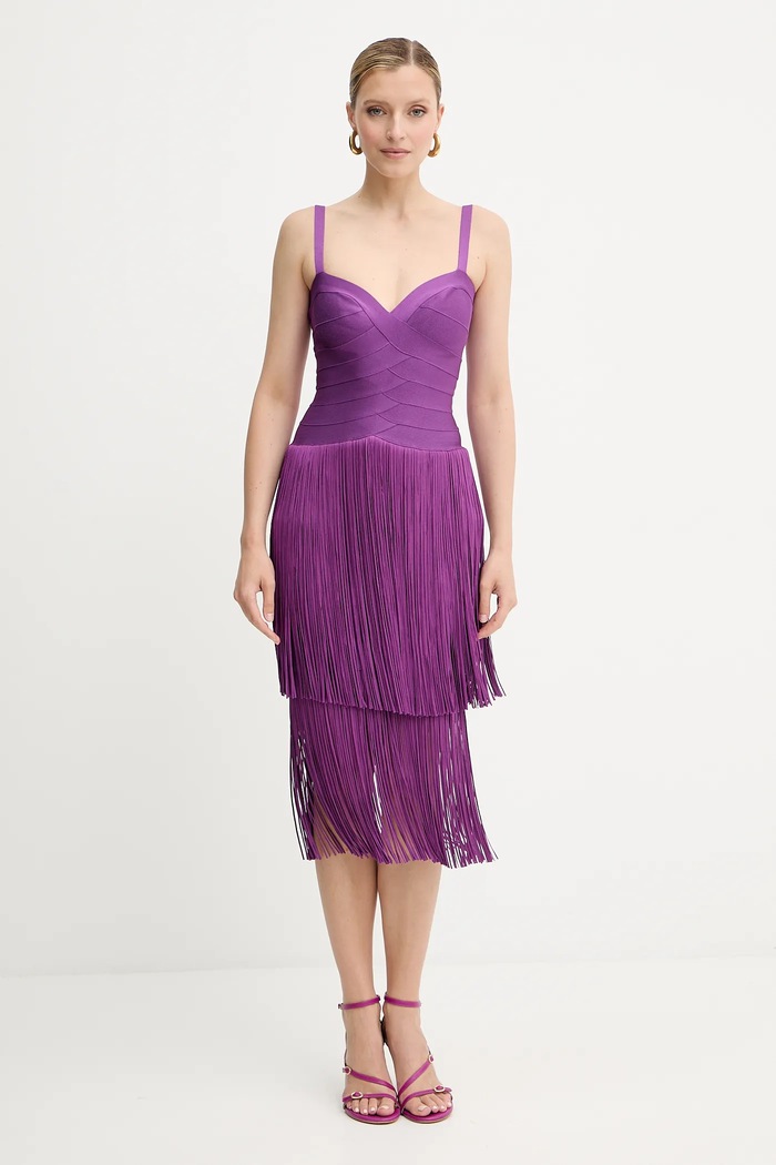 Oblečenie Šaty Herve Leger Georgia FRI8525605 fialová