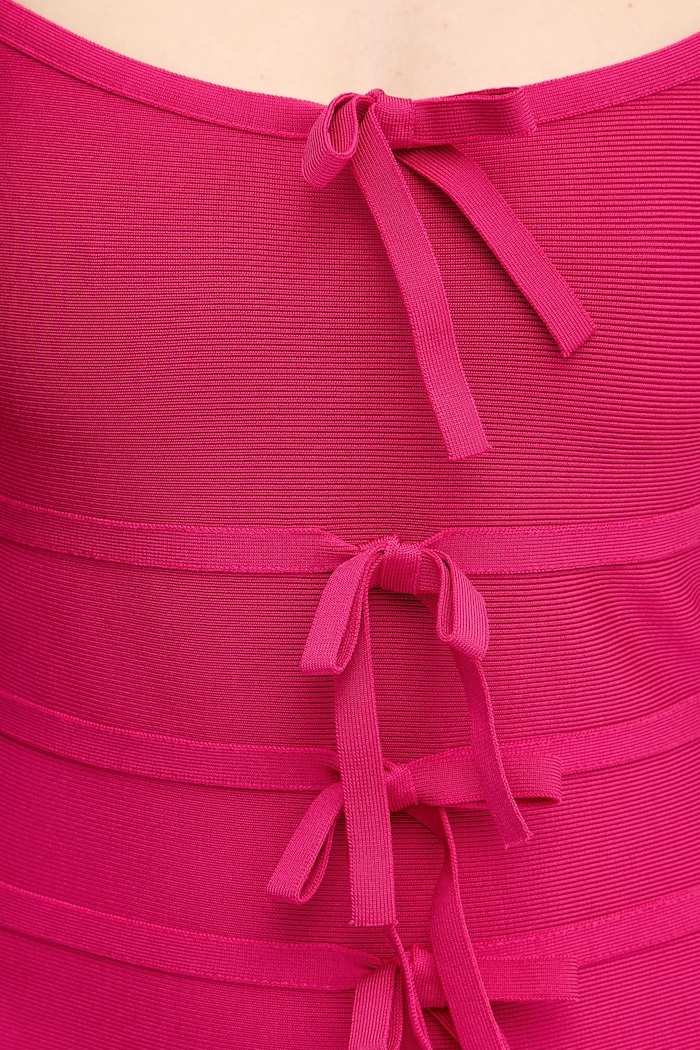 Šaty Herve Leger Alicia HBB8524977 ružová