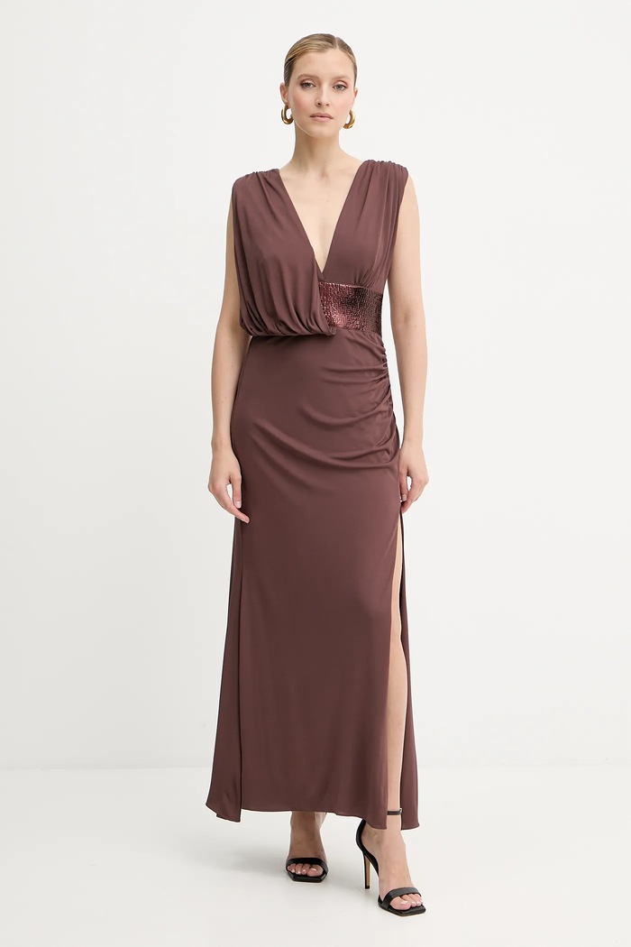 Дрехи Рокля Herve Leger Lucille SEJ8524861 кафяв