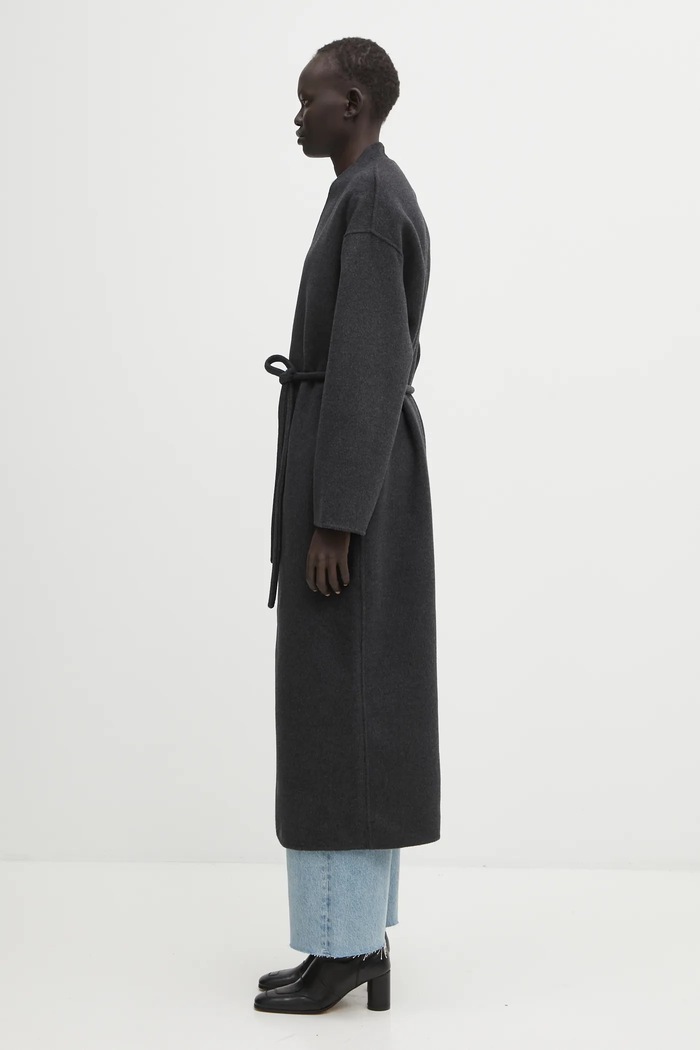 Anine Bing cashmere blend coat hunter A.01.11693 black AW25