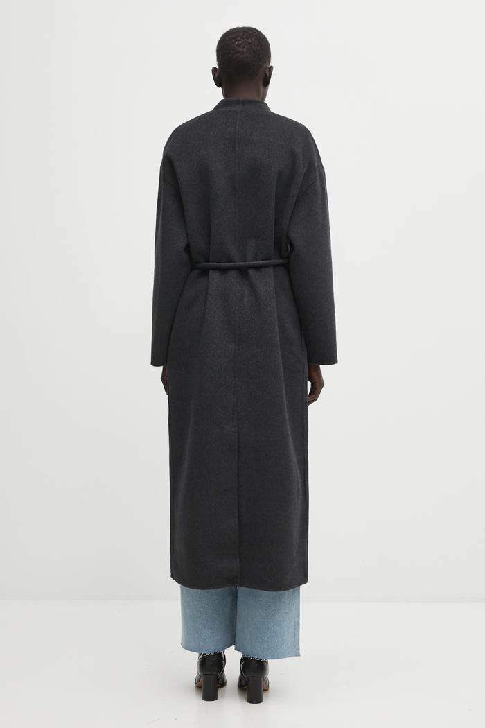 Clothing Anine Bing cashmere blend coat hunter A.01.11693 black