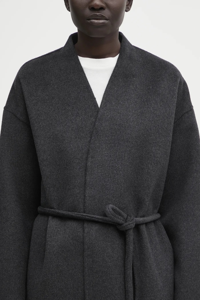 Anine Bing cashmere blend coat hunter black A.01.11693