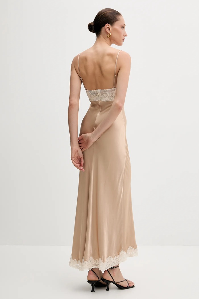 Bardot vestito 60118DB beige AW25
