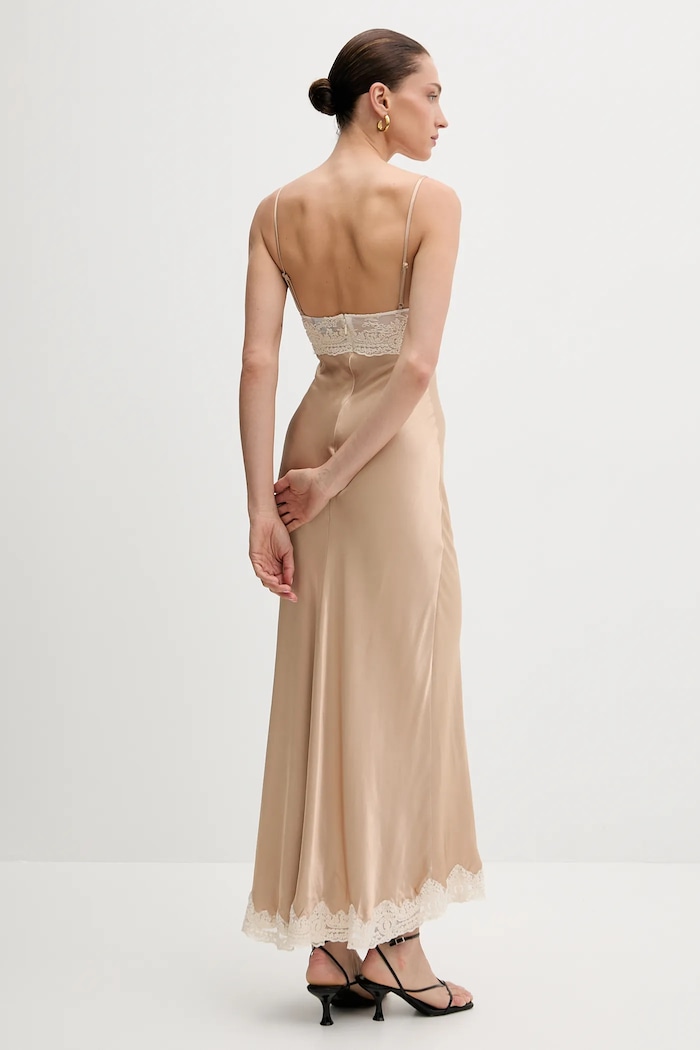 Bardot vestito 60118DB beige AW25