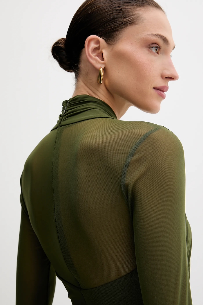 Bardot rochie 60119DB verde