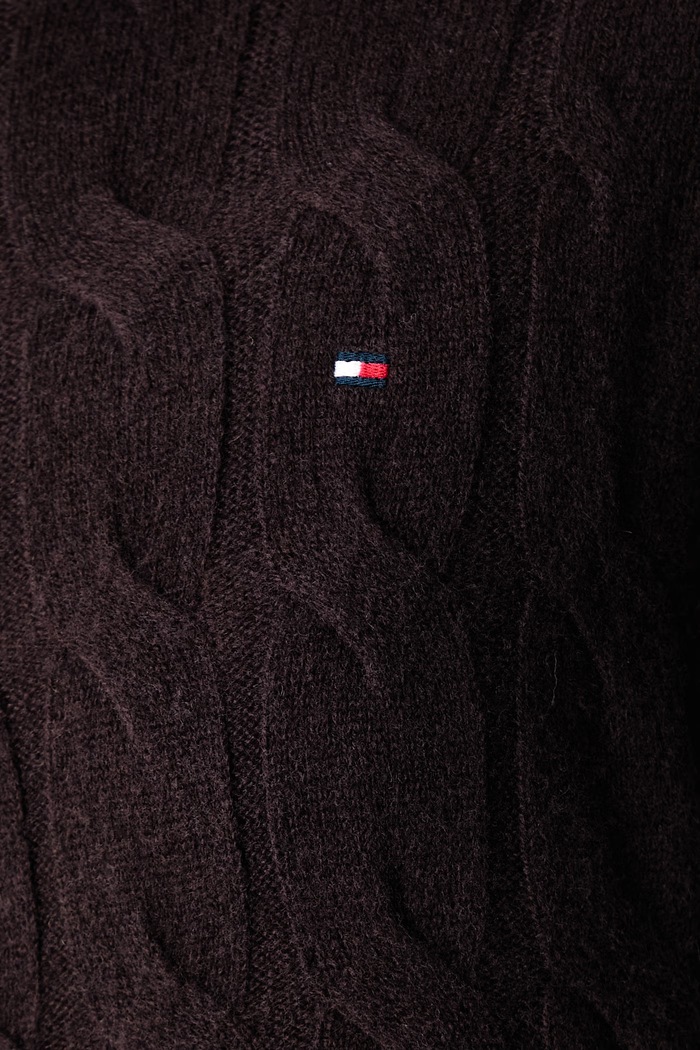 Vestito in lana Tommy Hilfiger marrone WW0WW46429