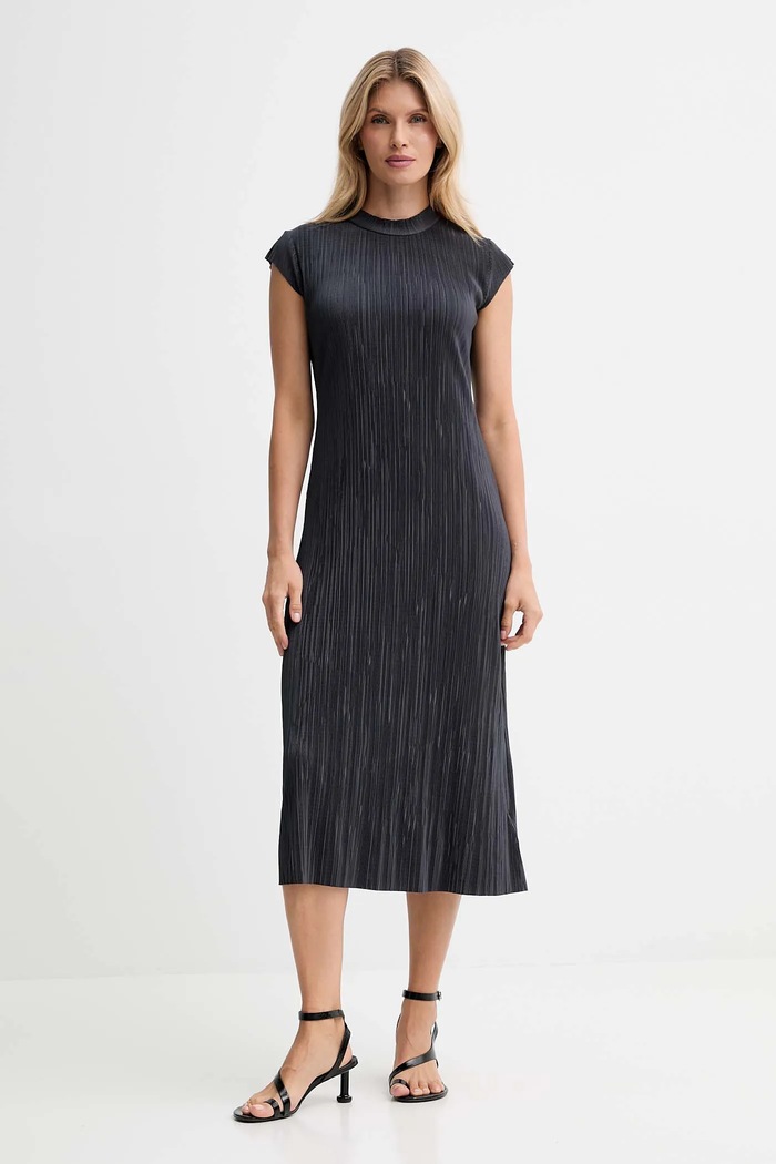 Obleka Calvin Klein LV044E219G siva SS26