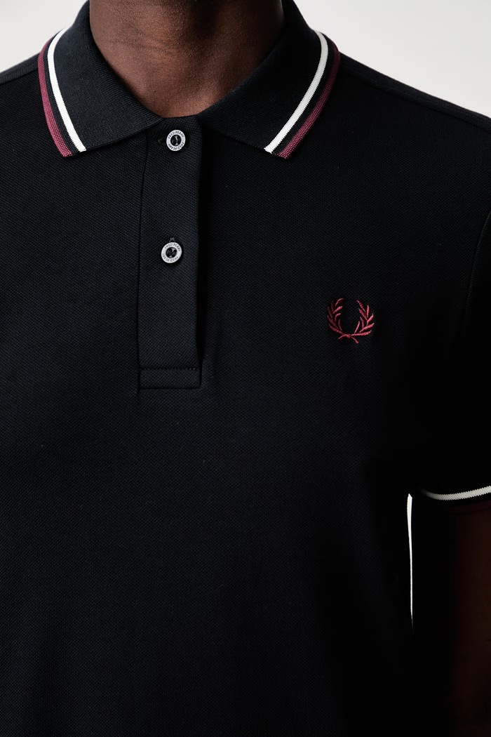 Fred Perry vestito liscio in cotone con elastan D3600