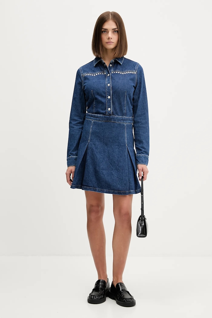 Karl Lagerfeld Jeans sukienka jeansowa A4W13002 granatowy AW25
