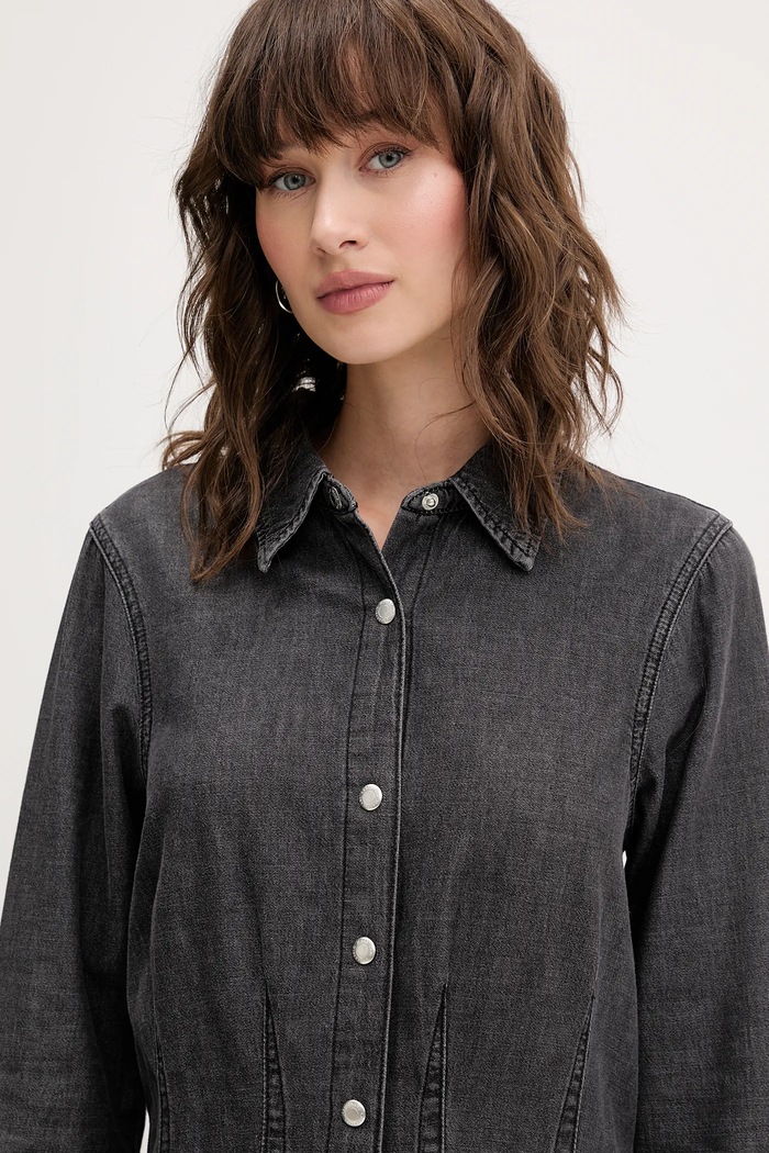 Karl Lagerfeld Jeans rochie jeans gri A4W13003