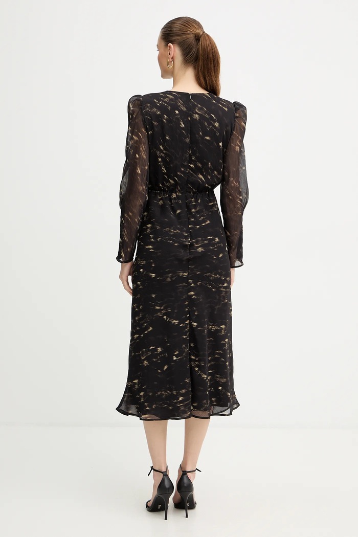 Morgan rochie ROOD.F negru AW25
