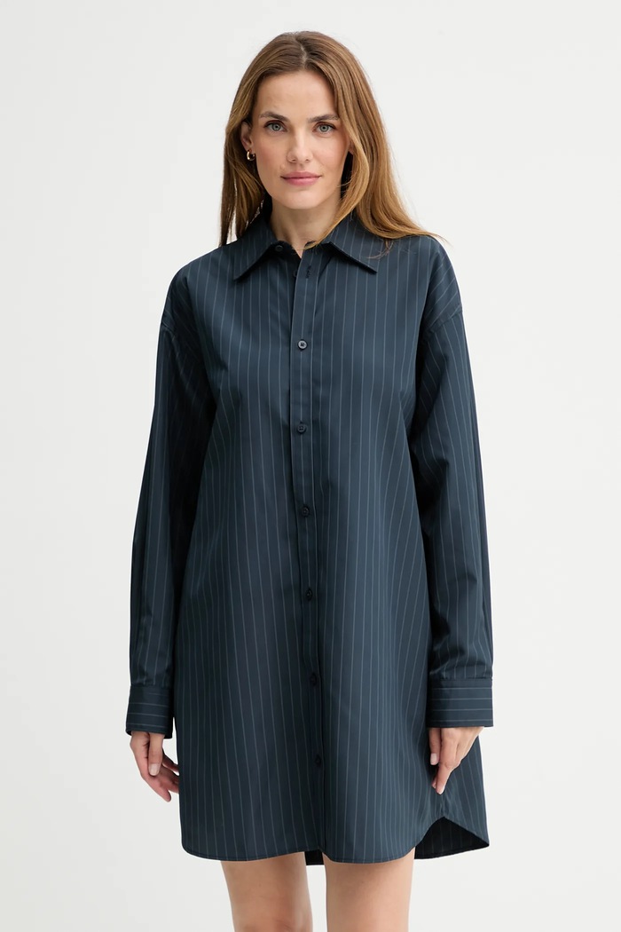 G-Star rochie Oversized woven fixat bleumarin D26979.E084