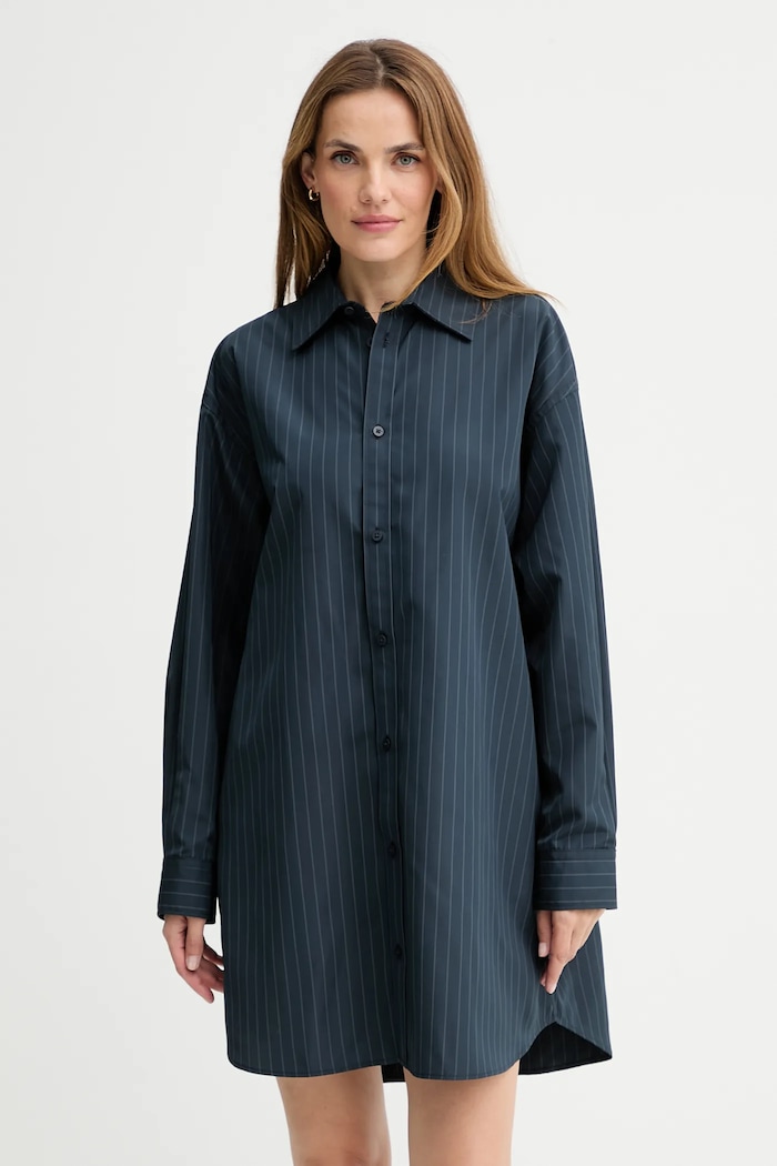 G-Star rochie Oversized woven fixat bleumarin D26979.E084