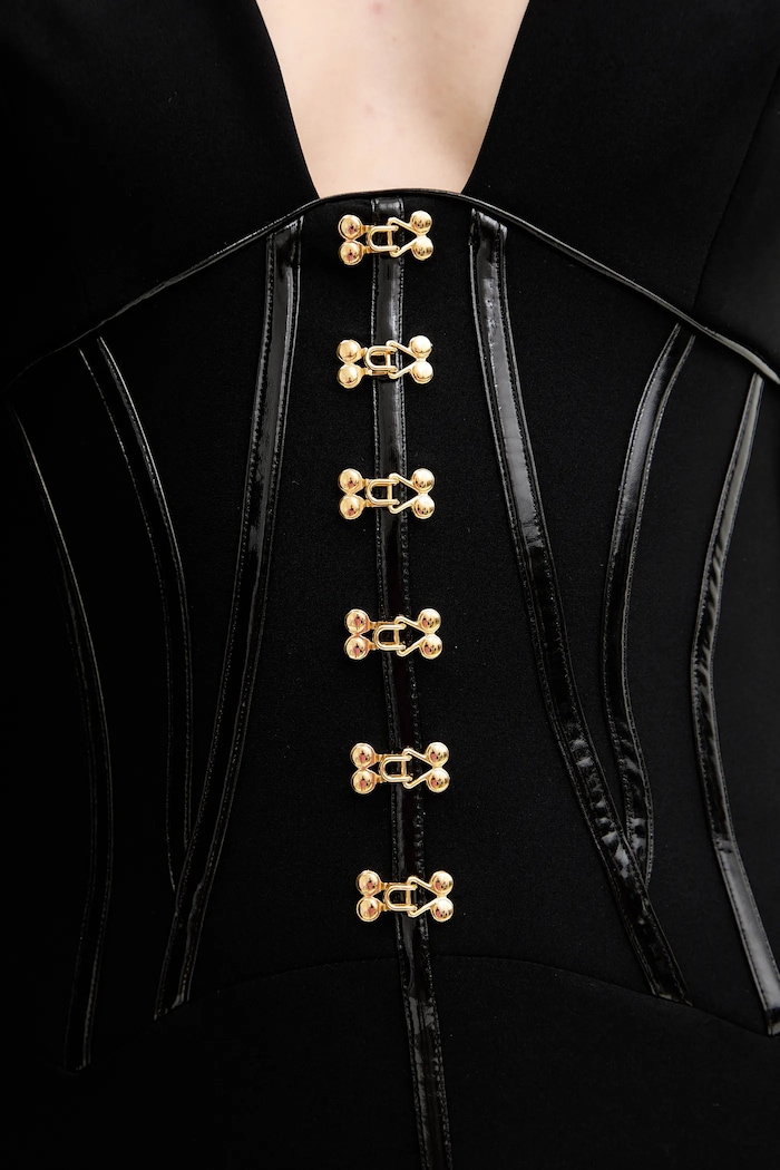 Φόρεμα Elisabetta Franchi AB79757E2 μαύρο