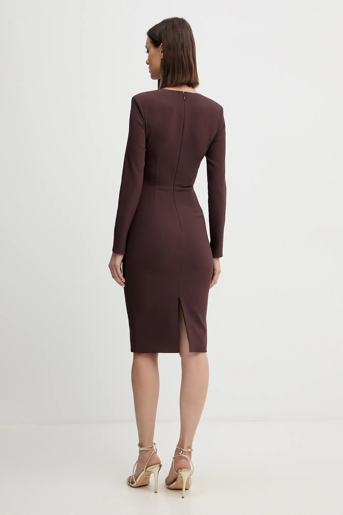 Ρούχα Φόρεμα Elisabetta Franchi AB80557E2 μπορντό