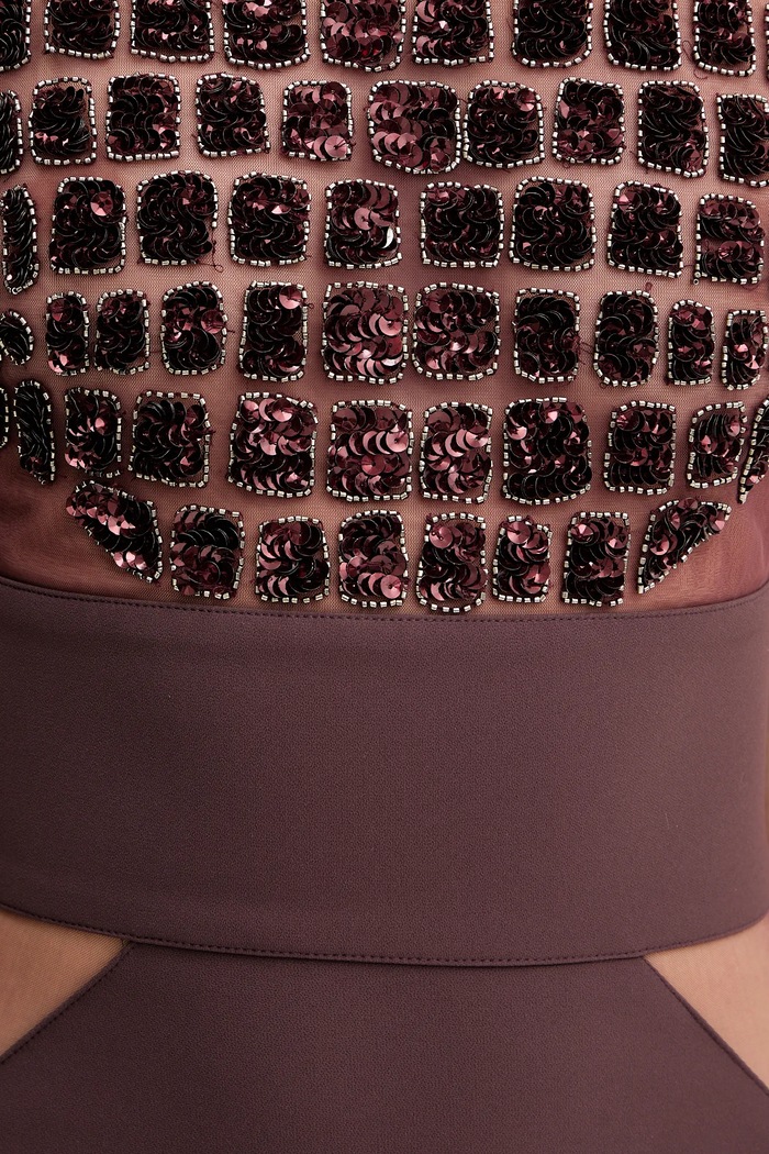 Šaty Elisabetta Franchi AB83457E2 burgundské