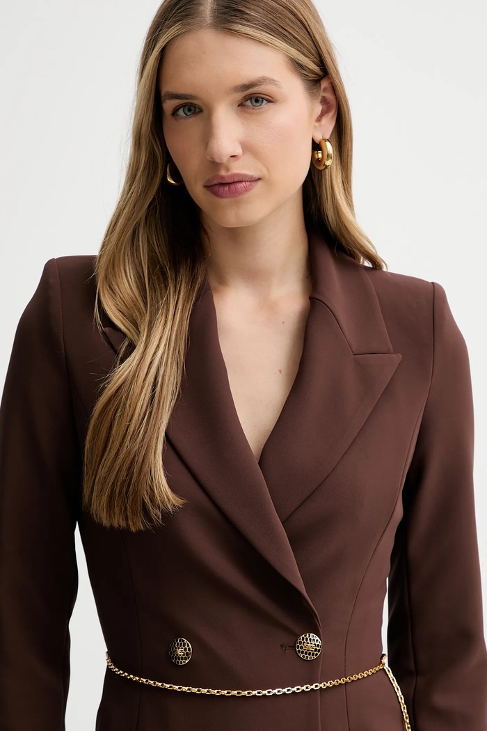 Φόρεμα Elisabetta Franchi καφέ AB89657E2