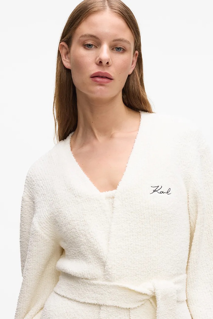 Îmbrăcăminte Karl Lagerfeld cardigan A4W44006 bej