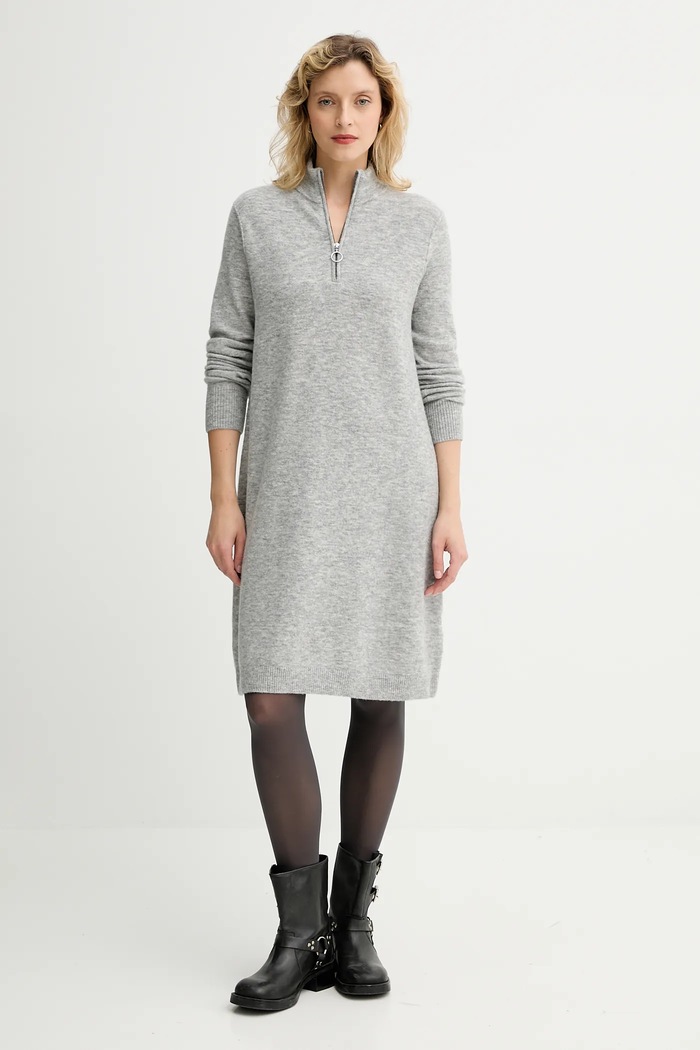 Marc O'Polo rochie cu lână 5000006932 gri AW25
