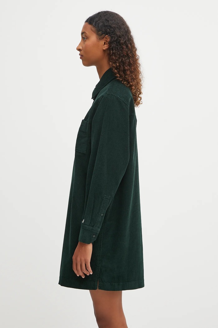 Φόρεμα κοτλέ Lacoste EF5335 πράσινο AW25