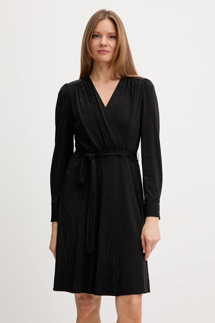 Šaty Dkny nášivka čierna DD5I2482